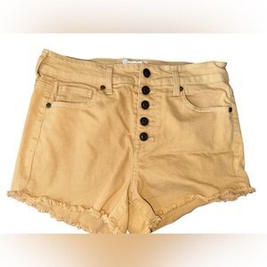 Altar’d State High Waisted Button Fly Denim Shorts